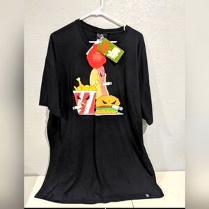 Mens TShirt KIDROBOT Vintage Rare Limited Edition Smokin Fast Food Mongers XXL